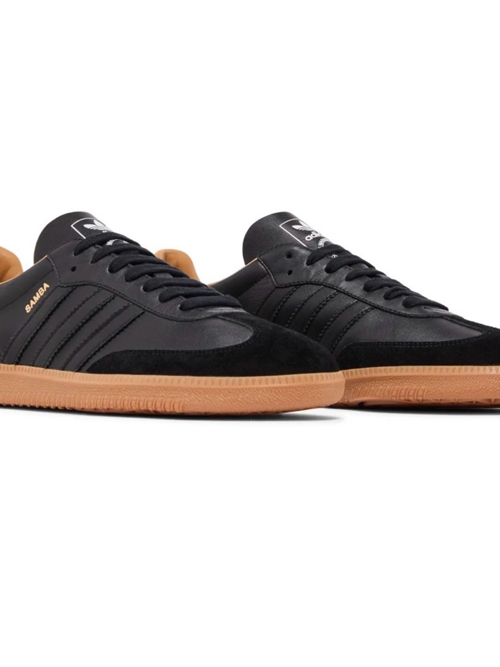adidas Samba OG Men’s Black Leather & Suede Sneakers - Made in Italy. RARE.